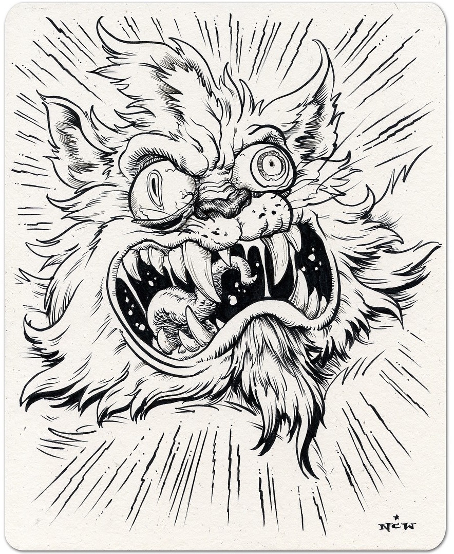 Rick and morty - angry squanch Ink by N.C. Winters ...
