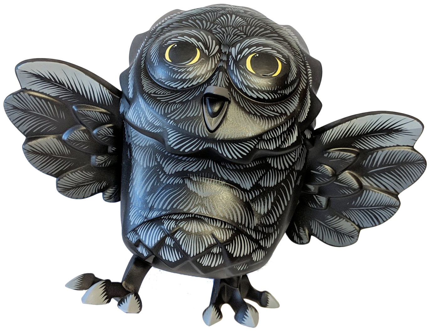 Black owl, omen outburst Omen by JonPaul Kaiser Trampt Library