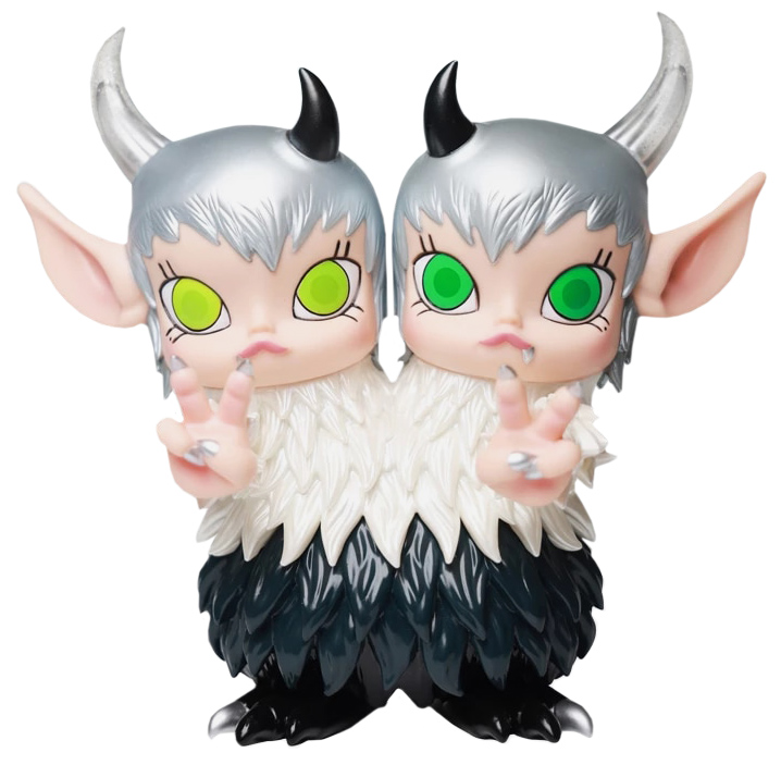 Figurine Molly 2 Headed Soft Vinyl Pop Mart X Kenny Wong – 2021, MIB