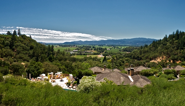 View from Auberge du Soleil, Napa Valley View from Auberge du Soleil, Napa Valley