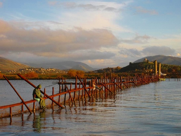 Fishing in Butrint, Albania