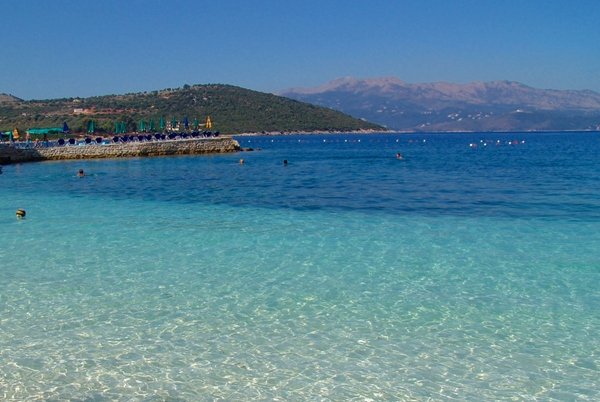 Ksamil Beach, near Sarande, Albania