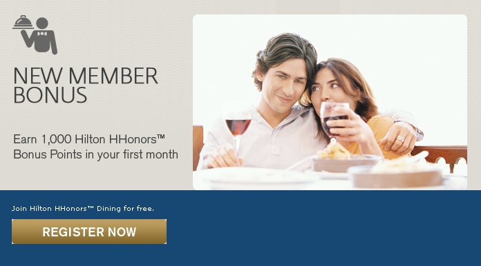 Frequent Flyer Dining Programs and Bonuses-1000 Hilton HHonors Bonus