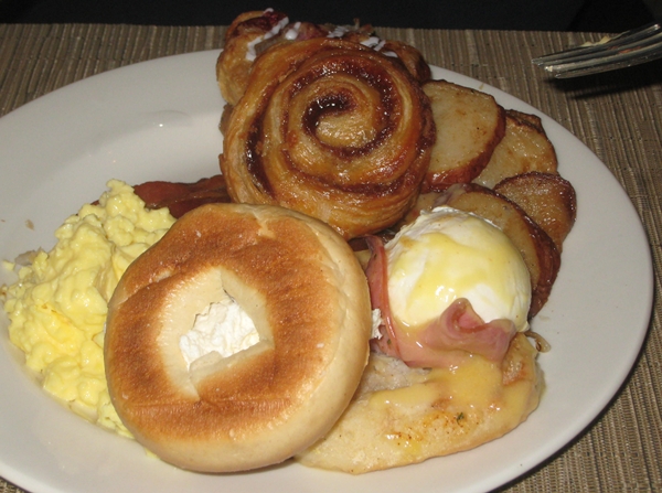 One of several plates from the Veranda breakfast buffet The Royal Hawaiian Hotel Review-Kids eat free