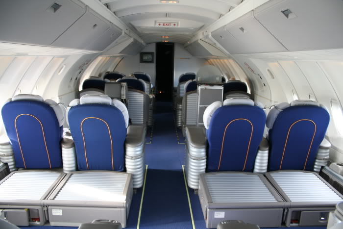 16 seats in Lufthansa 747 first class
