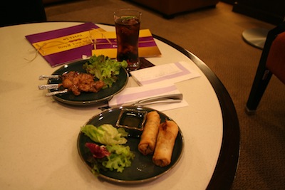 Food in Thai Airways First Class Lounge Food in Thai Airways First Class Lounge