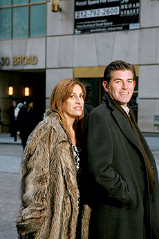 Winick’s Diana Boutross and Darrell Rubens in front of 30 Broad Street.