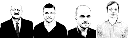 From left: Nicholas Ricci, Daniel Kozlov, Eric Liftin and Mark Martinez