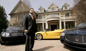 Paul Parmar in front of his N.J. house