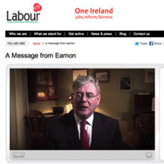 Labour Party / Peronalised viral video message from Eamon Gilmore