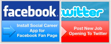 post jobs to facebook and twitter