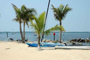 Key Largo::A boat on Key Largo Beach