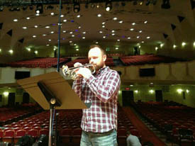 Image of
Christopher Ward playing an instrument