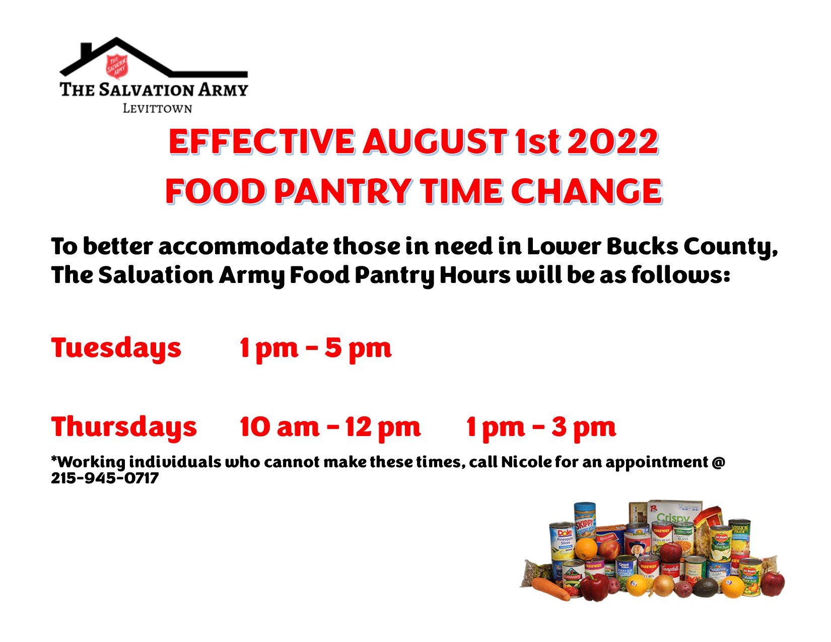 Food Pantry Hours