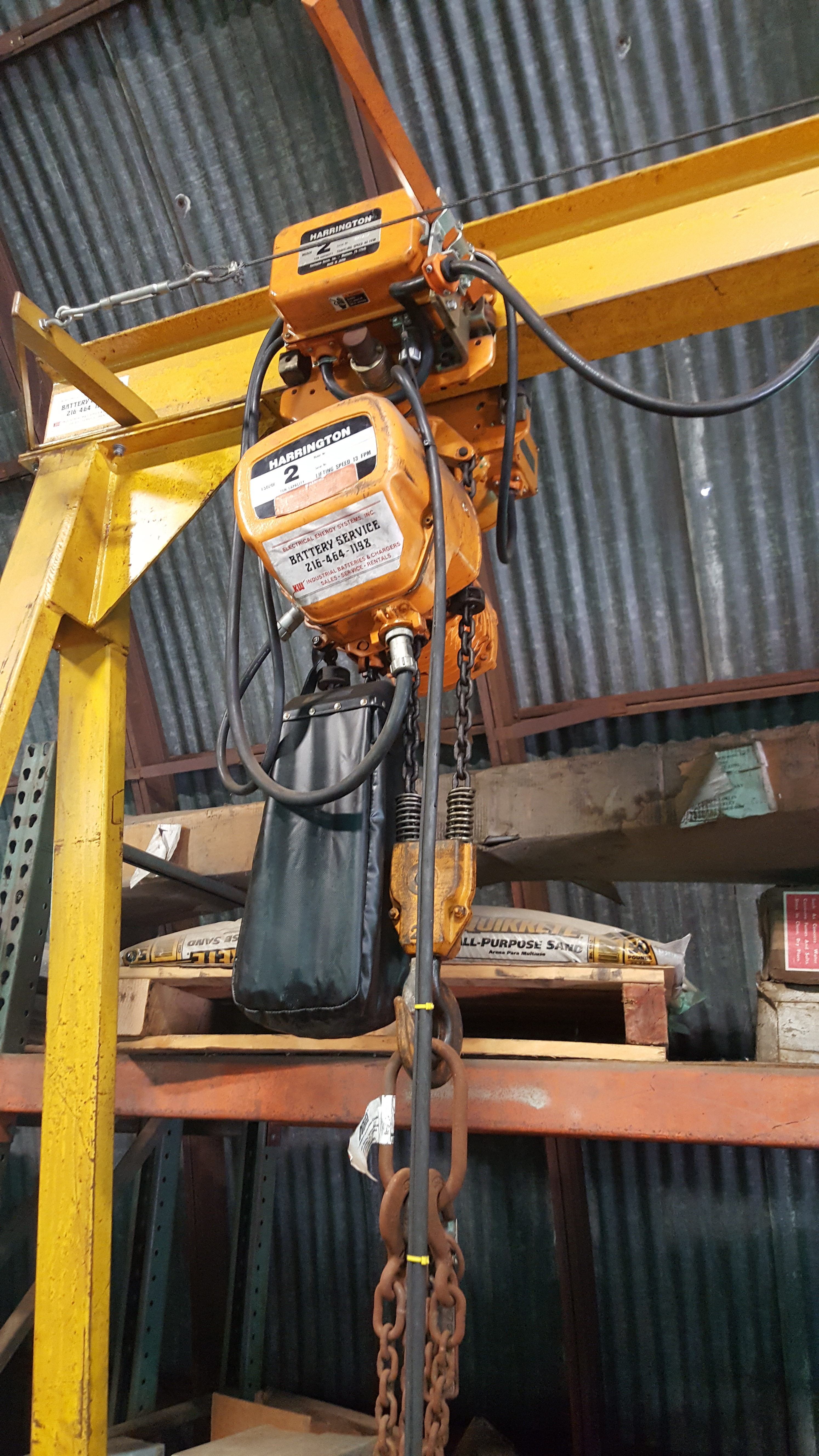 Harrington A-Frame Crane For Sale