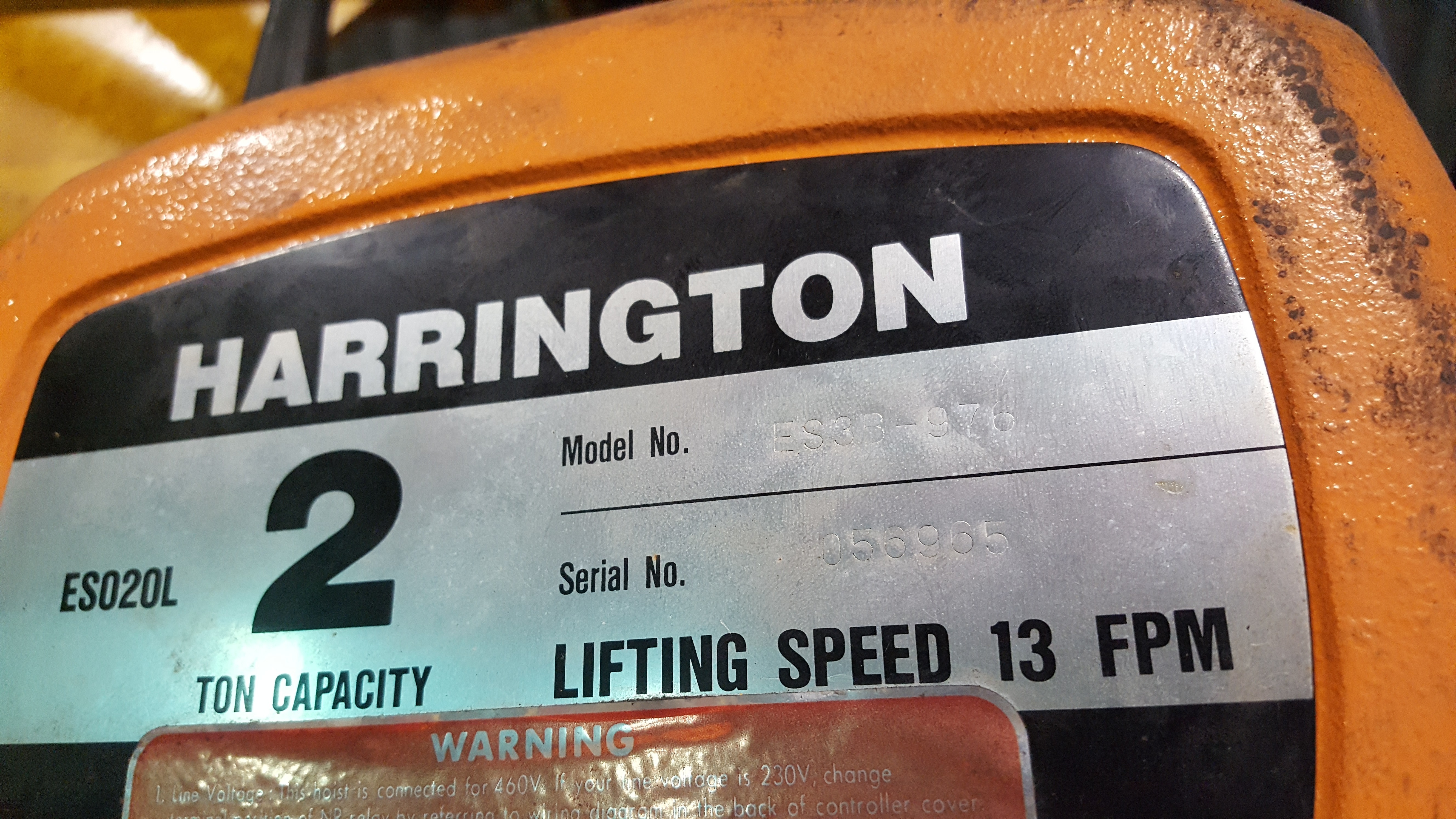 Harrington A-Frame Crane For Sale