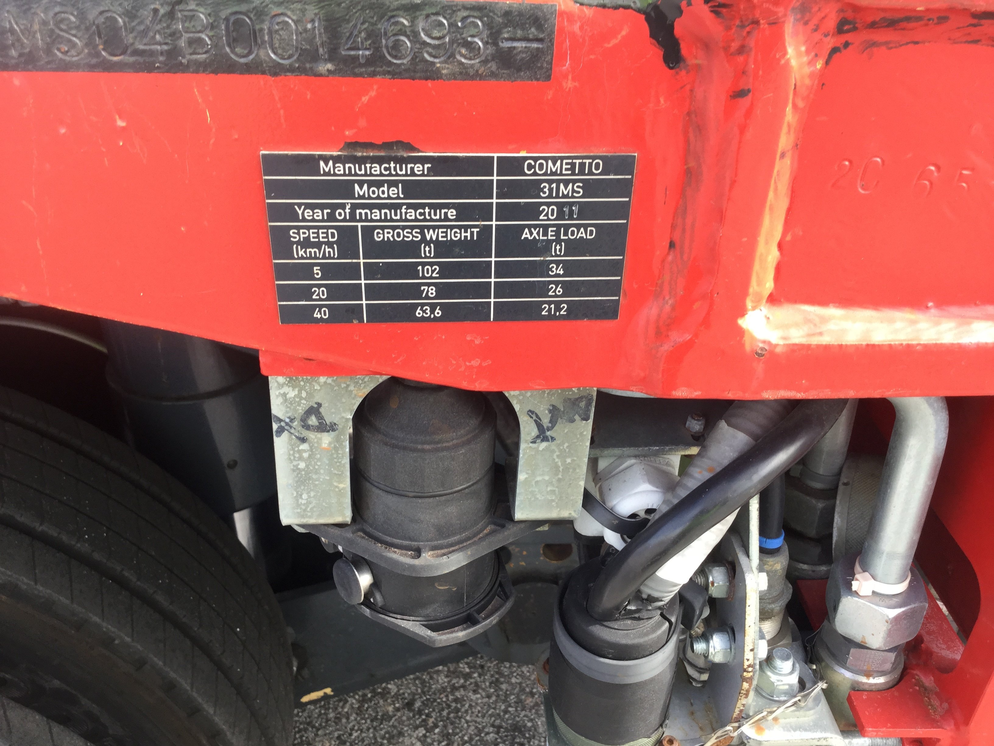 2011 Cometto Trailer For Sale