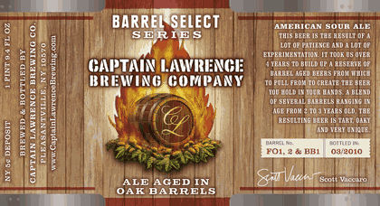 Captain Lawrence Barrel Select Beer 13521