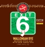 Flying Fish Exit 6 Wallonian Rye Beer 14686