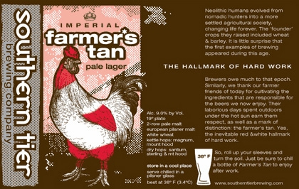 Southern Tier Farmer’s Tan Beer 14751
