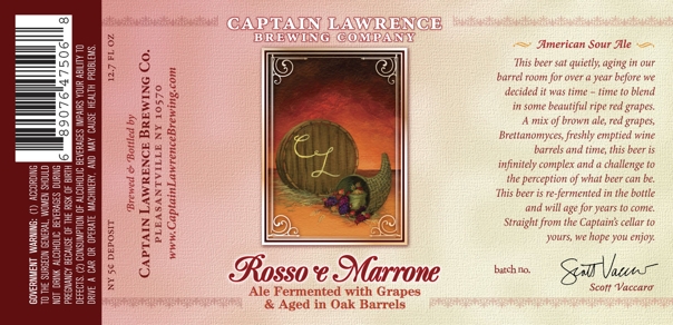 Captain Lawrence Rosso e Marrone Beer 14836