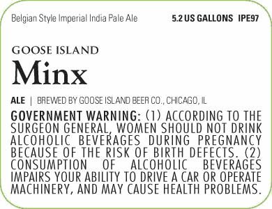 Goose Island Minx Beer 15451