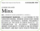 Goose Island Minx Beer