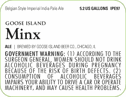Goose Island Minx Beer 15451
