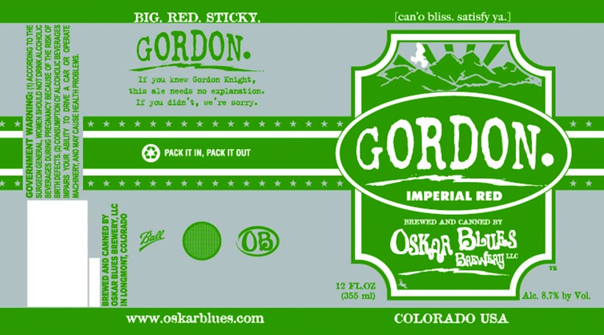 Oskar Blues Gordon Beer 17563