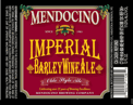 Mendocino Imperial Barley Wine Ale Beer 18168