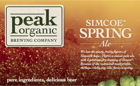 Peak Organic Simcoe Spring Beer