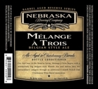 Nebraska Brewing Company Melange A Trois Beer