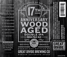 Great Divide 17th Anniversary Wood Aged Double IPA Beer
