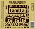 Knee Deep Tanilla Porter Beer 20178