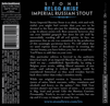Stone Belgo Anise Imperial Russian Stout Beer 21158
