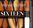 Weyerbacher 16 Beer