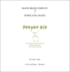 Maine Peeper Ale Beer