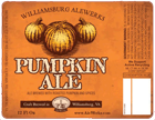 Williamsburg Alewerks Pumpkin Ale Beer