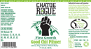 Rogue Good Chit Pilsner Beer 23827