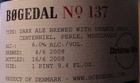 Bogedal #137 Beer