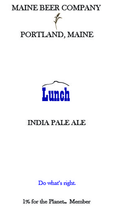 Maine Lunch IPA Beer