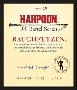 Harpoon 100 Barrel Series Rauchfetzen Beer 4404