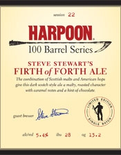 Harpoon Steve Stewarts Firth of Forth Ale Beer 4444