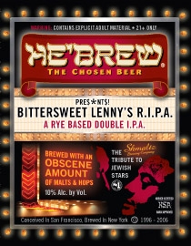 He'Brew Bittersweet Lenny's RIPA Beer 4499