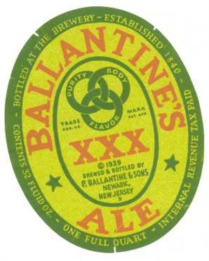 Ballantine XXX Ale Beer 6464