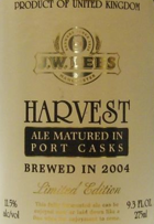 J.W. Lees Harvest Port 2004 Beer