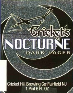 Cricket Hill Nocturne Dark Lager Beer 9731