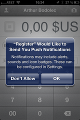 Push Notification Request