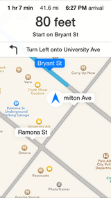 Turn-by-turn navigation