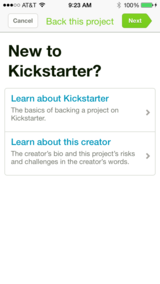 Kickstarter information